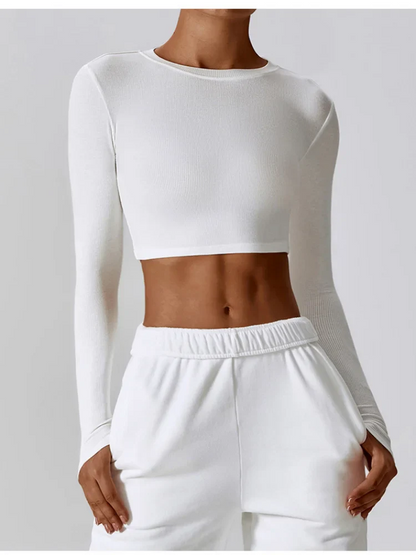 🧘‍♀️ Women’s Slim Fit Long Sleeve Yoga Top FitiqueFit