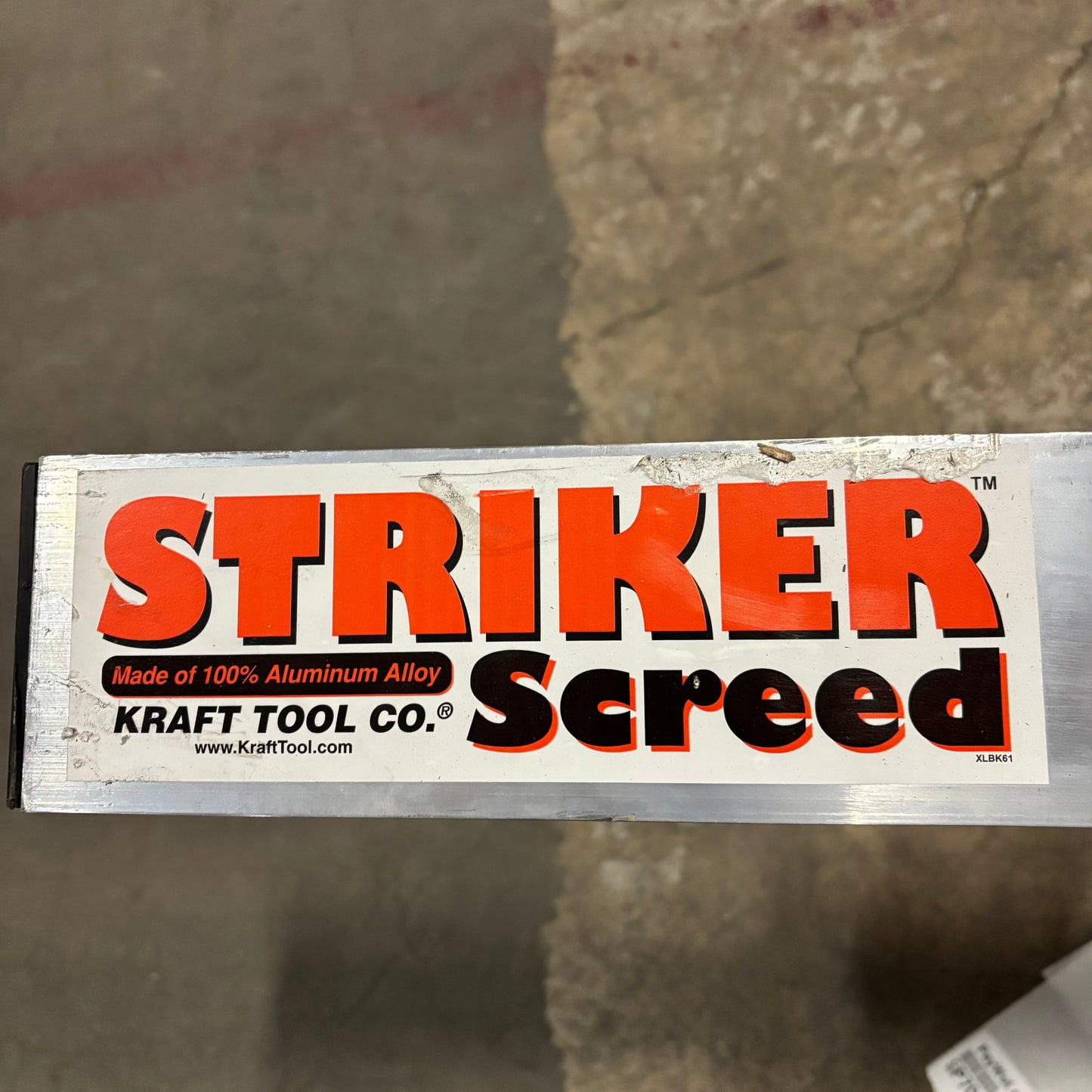 KRAFT TOOL CO. Striker Screed 120” x 1 1/2” x 3 1/2” CC612AL PayWut