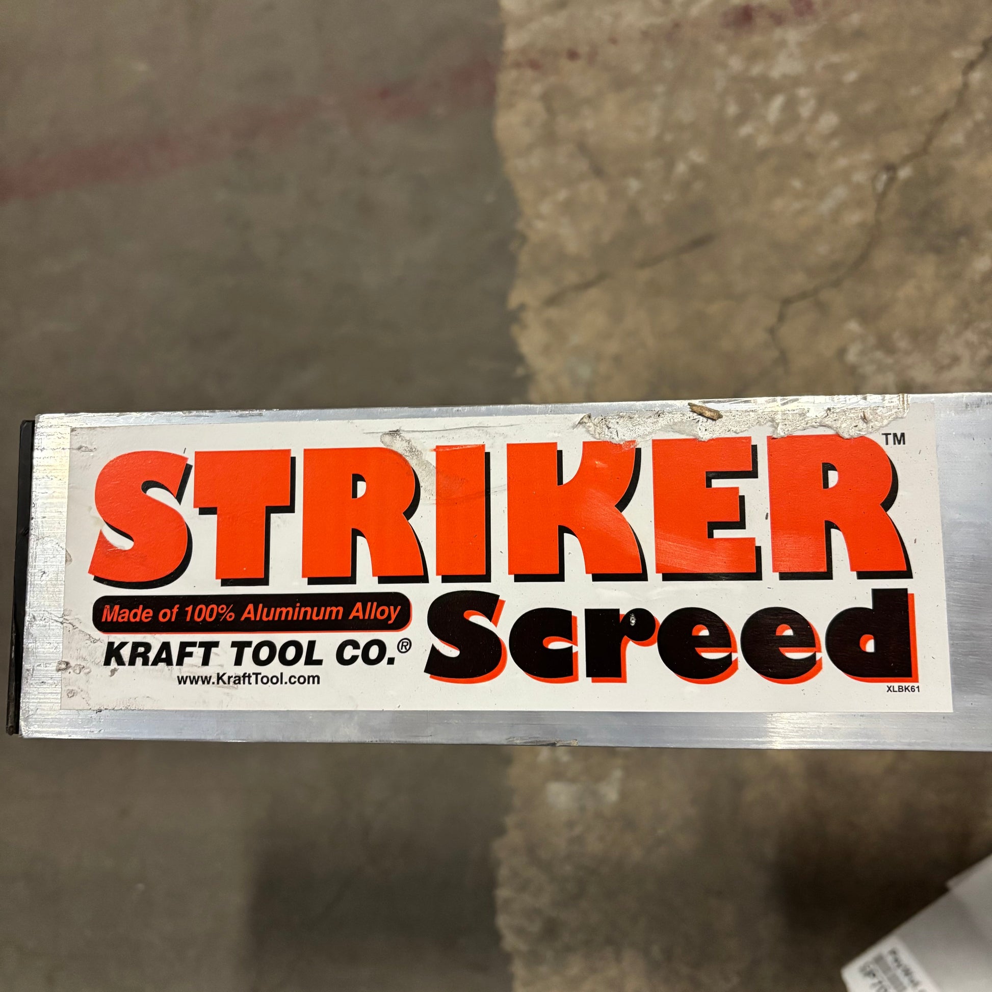 KRAFT TOOL CO. Striker Screed 120” x 1 1/2” x 3 1/2” CC612AL PayWut
