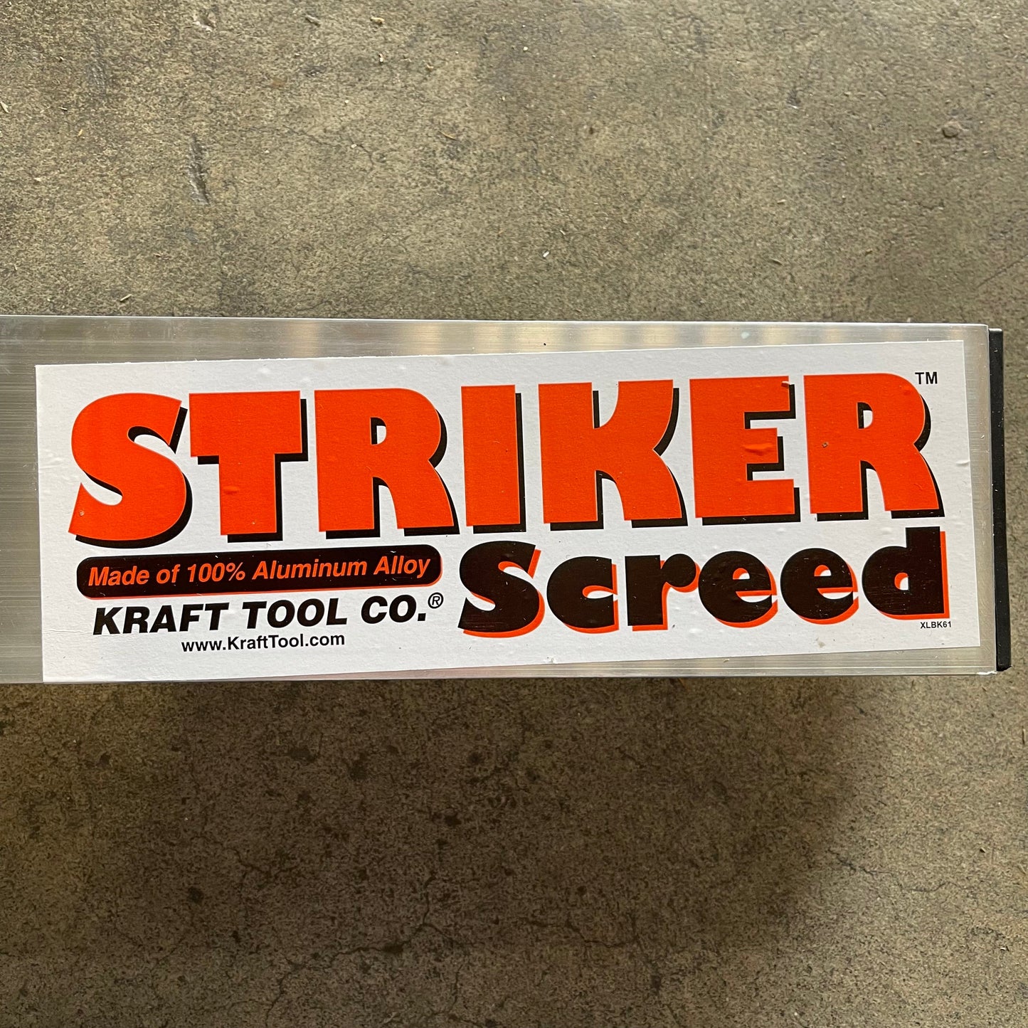 KRAFT TOOL CO. Striker Screed 168”x3-1/2”x1-1/2” ALUMINUM CC612AL PayWut