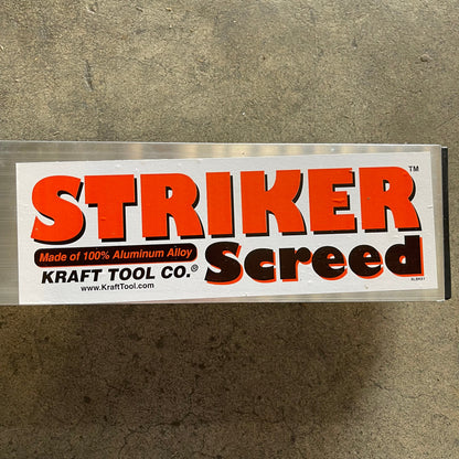 KRAFT TOOL CO. Striker Screed 168”x3-1/2”x1-1/2” ALUMINUM CC612AL PayWut