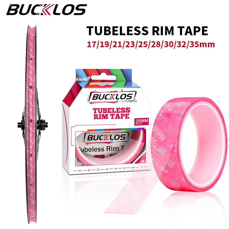 BUCKLOS 10M Bicycle Tubeless Rim Tape 17/19/21/23/25/28/30/32/35mm Width Bike Wheel Rim Stripe MTB Road Bike Wheel Rim Tape Pi-Mart