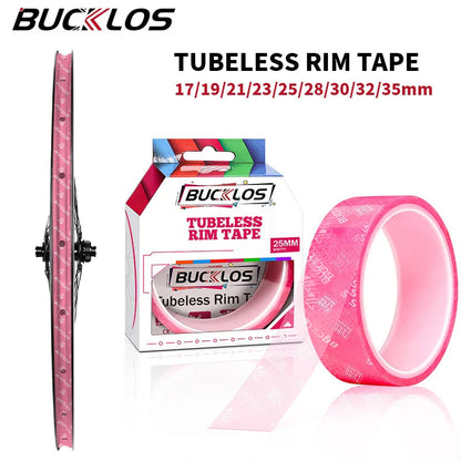 BUCKLOS 10M Bicycle Tubeless Rim Tape 17/19/21/23/25/28/30/32/35mm Width Bike Wheel Rim Stripe MTB Road Bike Wheel Rim Tape Pi-Mart