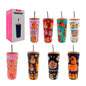 [GDL] Themed thermos in the shape of a glass, with lid, straw and capybara print / cup NovaCart