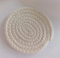 Cotton thread placemat hand woven insulation mat bowl mat cup mat thickened and simple cotton linen table mat