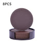 Creative PU leather coaster Exquisite insulated tea water cushion Square leather coaster
