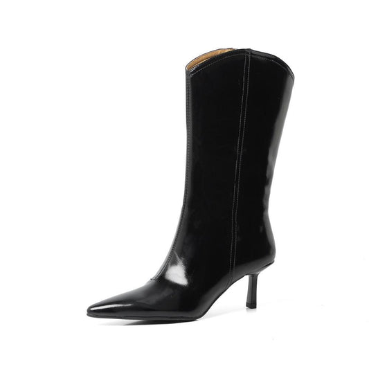 Elegant Stiletto Mid-Calf Boots Country in My Heart