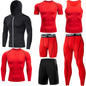 Compression 7 Pieces Sets High Quality Men Quick Dry  Polyester Sports Track Suit Training Sportswear Sports Suit NovaCart