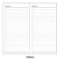 4.3x8.3 Midori Traveler's Notebook Refill 110mmx210mm Blank Dot Grid Paper Graph-paper Ruled 32 sheets