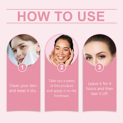 Forehead Patch Lifts, Nourishes, Nourishes, Moisturizes And Reduces Wrinkles