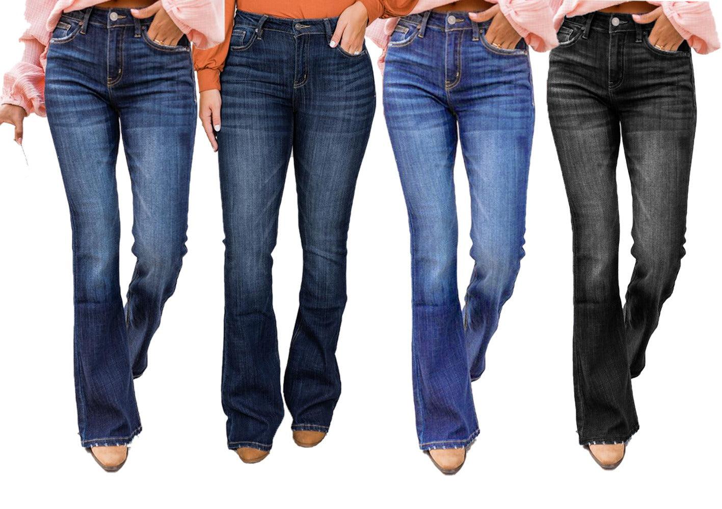 Classic Cowgirl High Waisted Flared Denim Jeans for Women | Flattering Fit & Timeless Style Country in My Heart