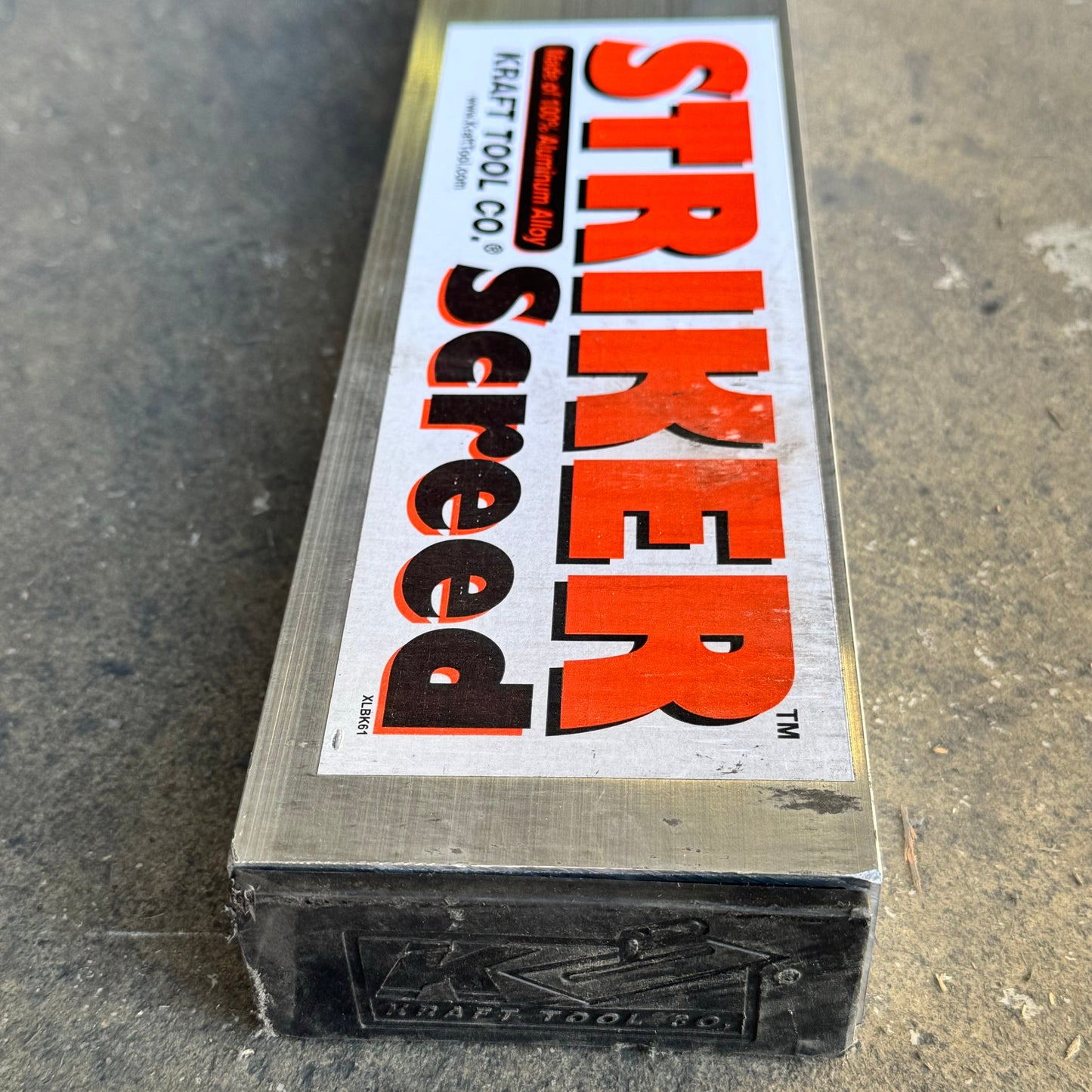 KRAFT TOOL CO. ALUMINUM Screed 192”x1 1/2”x3 1/2” CC616AL PayWut