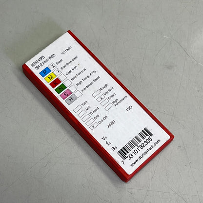 DORIAN TOOL Carbide Cutting Inserts Steel/Stainless Steel 2.4mm W SGTN-2.4-DP25 PayWut