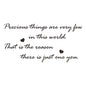 Precious English Letter Acrylic Mirror Surface Sticker Literary Sentence Background Wall Decoration Self-Adhesive 3D Wall Sticker