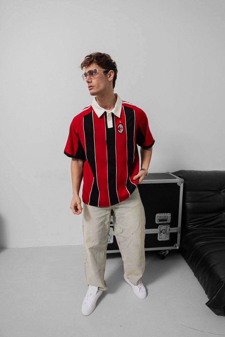 AC Milan Home Jersey - Vintage Football Shirt - Retro Soccer Kit Withinblack