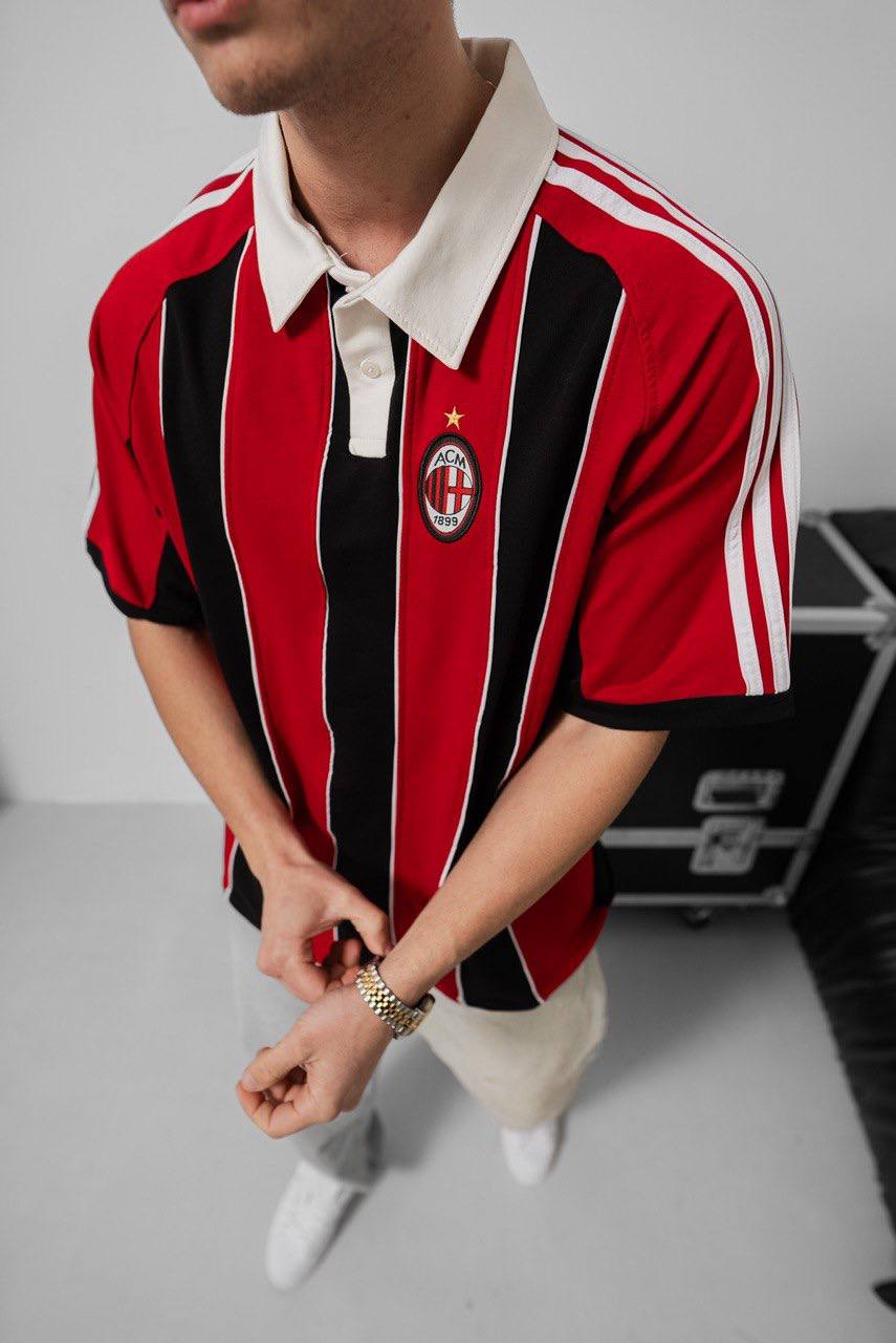 AC Milan Home Jersey - Vintage Football Shirt - Retro Soccer Kit Withinblack