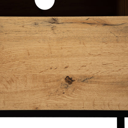 Modern TV Stand for 80'' TV with Double Storage Space
