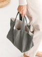 100% Linen Large-Capacity Tote Bag LINTICO