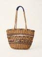 Handwoven Paper Straw Open-Weave Tote Bag LINTICO