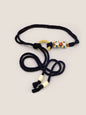 Linen Woven Belt With Wooden Beads