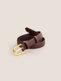 Premium Cowhide Belt With Retro Electroplated Alloy Buckle