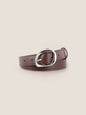 Premium Cowhide Belt With Retro Oval Alloy Buckle