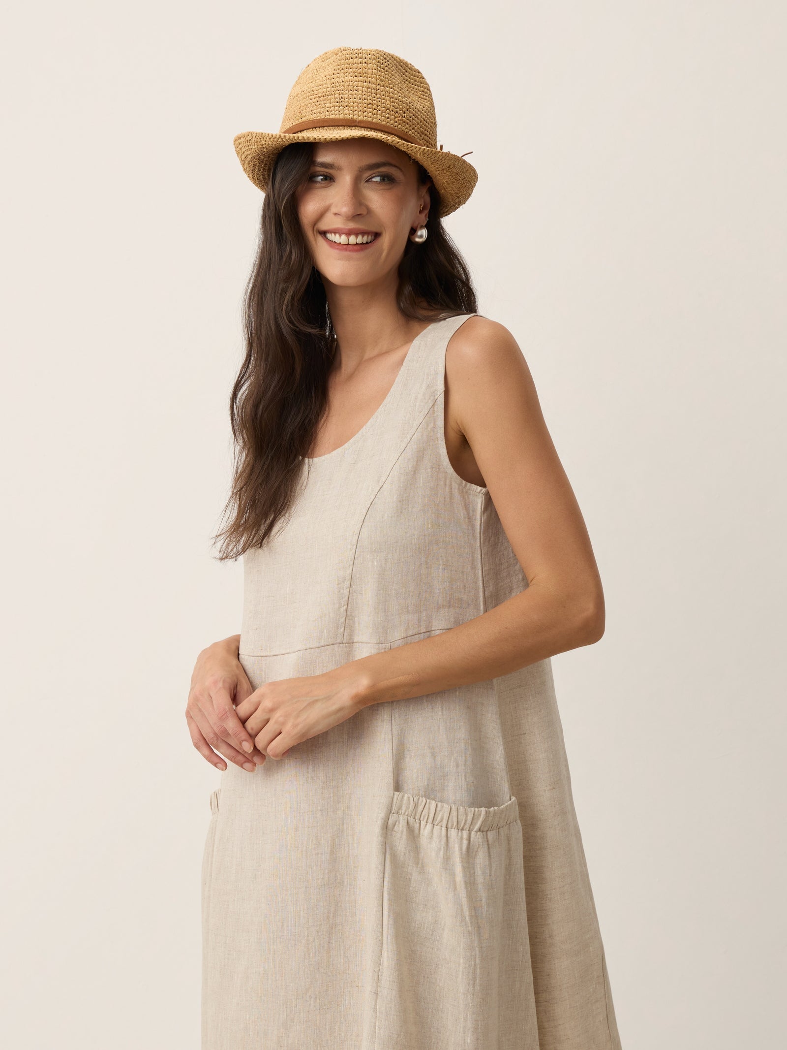 Handwoven Raffia Fedora Sun Hat With Removable Bow LINTICO