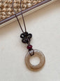 Long Pendant Necklace With Marbled Design LINTICO
