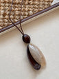 Long Pendant Necklace With Marbled Design LINTICO