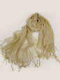 Linen Checkered Lightweight Scarf