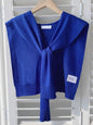 Wool Textured Knit Shawl Scarf LINTICO