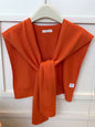 Wool Textured Knit Shawl Scarf LINTICO