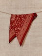 Wool Silk Printed Neck Square Scarf