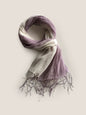 100% Linen Gradient Fringed Light Scarf
