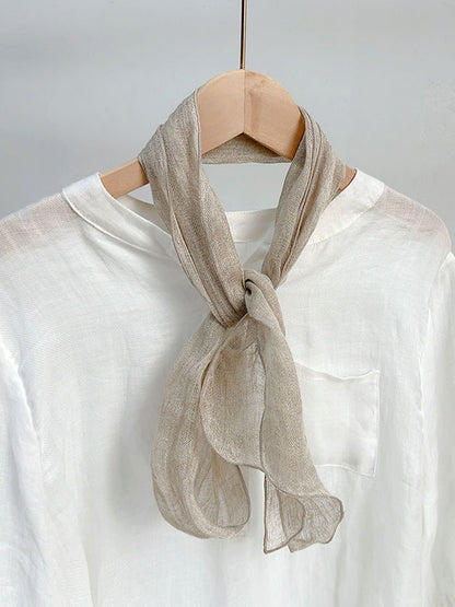 100% Linen Hand-Tie-Dyed Scarf LINTICO