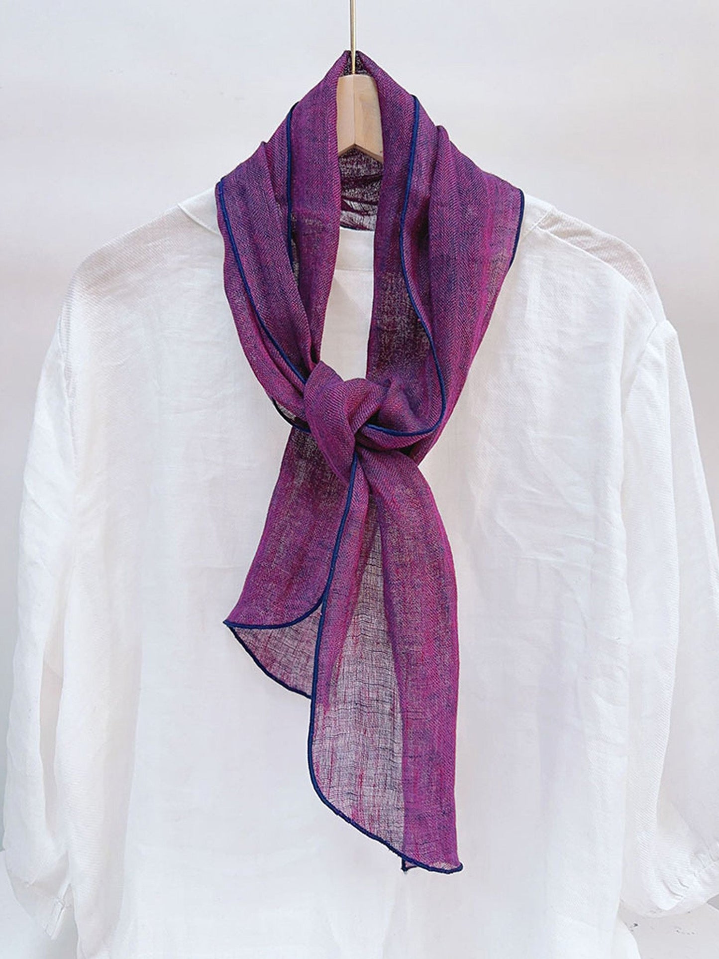 100% Linen Hand-Tie-Dyed Scarf LINTICO