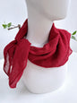 100% Linen Hand-Stitched Square Scarf LINTICO