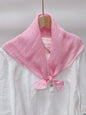100% Linen Hand-Stitched Square Scarf LINTICO