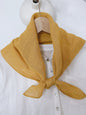 100% Linen Hand-Stitched Square Scarf LINTICO