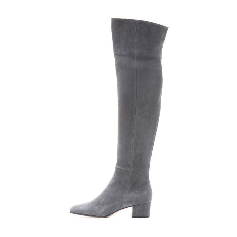 Desert Rose Suede Over the Knee Boots for Cowgirl Fashion - Comfortable & Stylish Country in My Heart