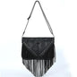 Trendy Riveted Tassel Shoulder Bag – Stylish and Practical Handbag with Tassels and Rivets Country in My Heart