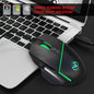A876 wired mouse with colorful synchronized lighting, 6400dpi adjustable lighting, can turn off gaming mouse