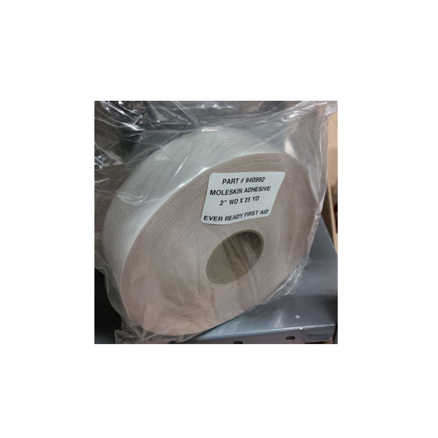 Moleskin, Premium Grade, 2" x 25 yd. roll - 1 roll / pack quakekits.com