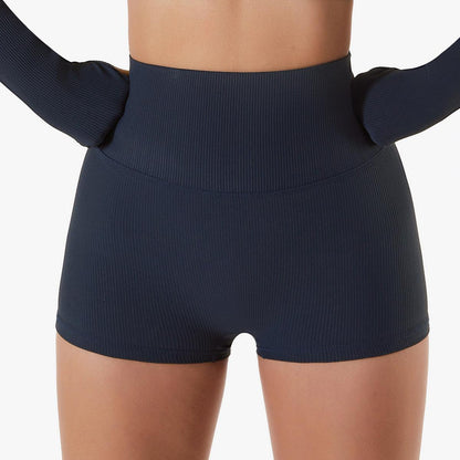 High-Waisted Ribbed Fitness Shorts | Butt Lifting & Flattering Activewear for Yoga, Running & More Country in My Heart