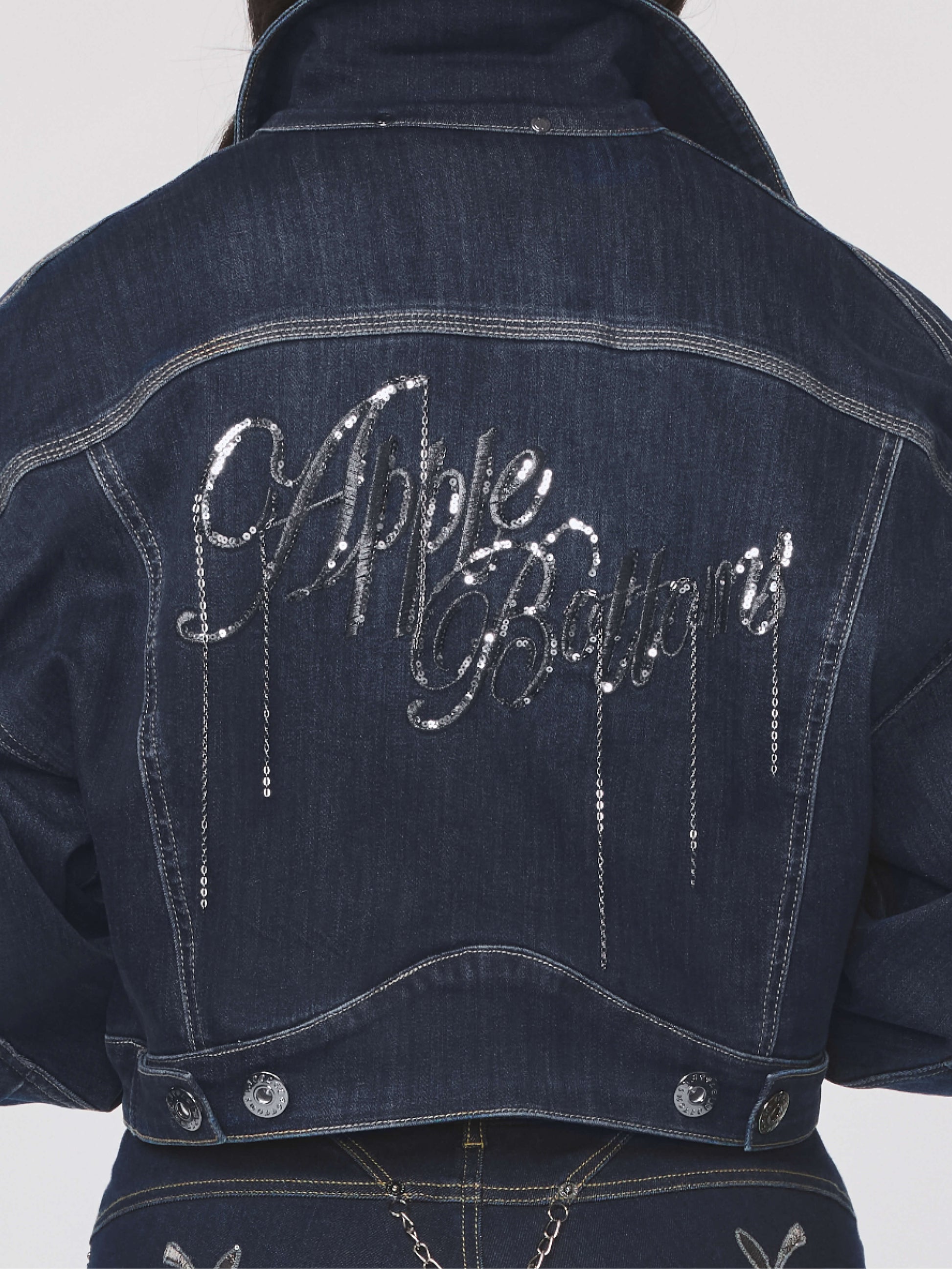 Denim Chain Link Jacket Apple Bottom Jeans