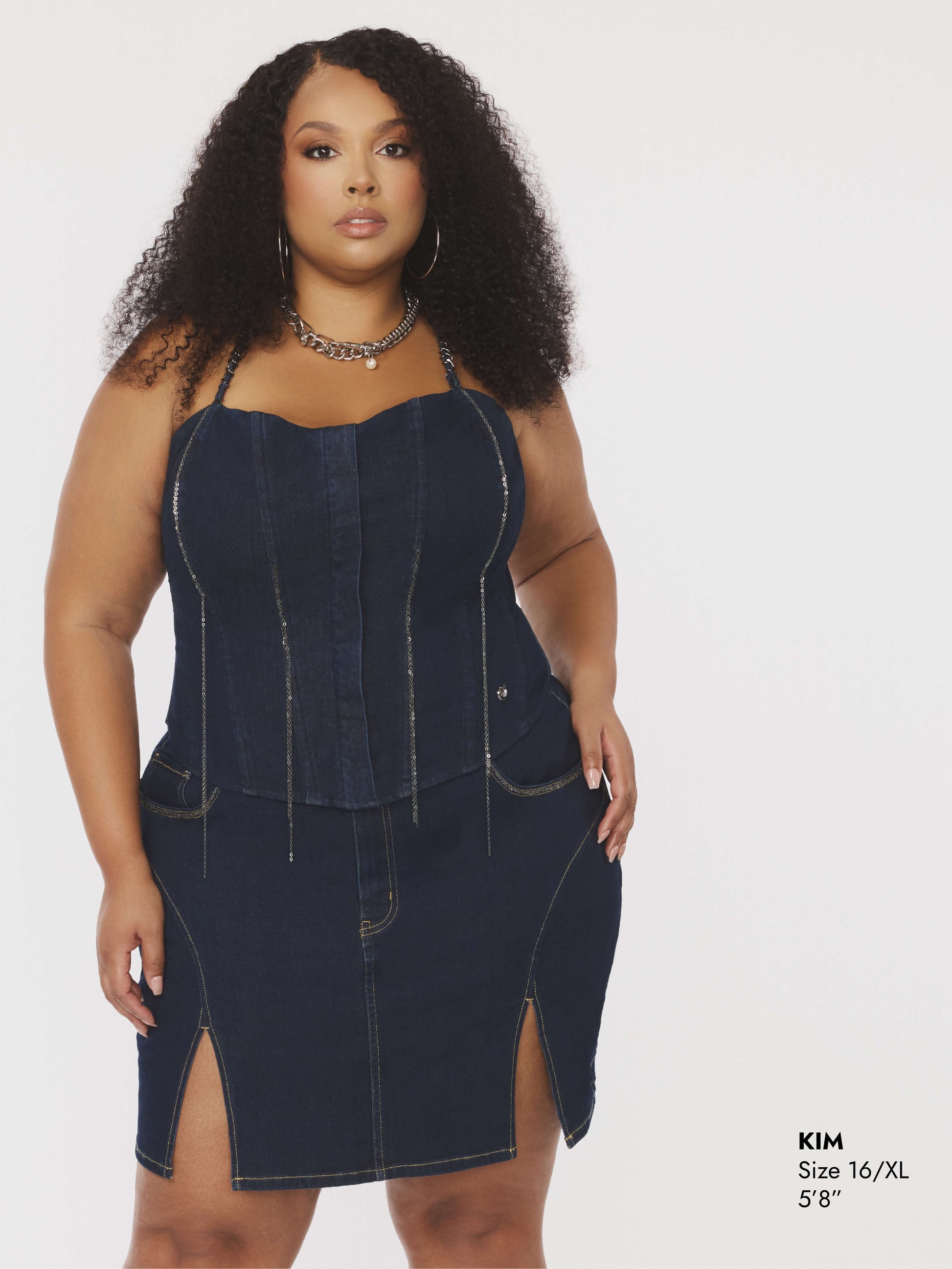 Chain Link Bustier Apple Bottom Jeans