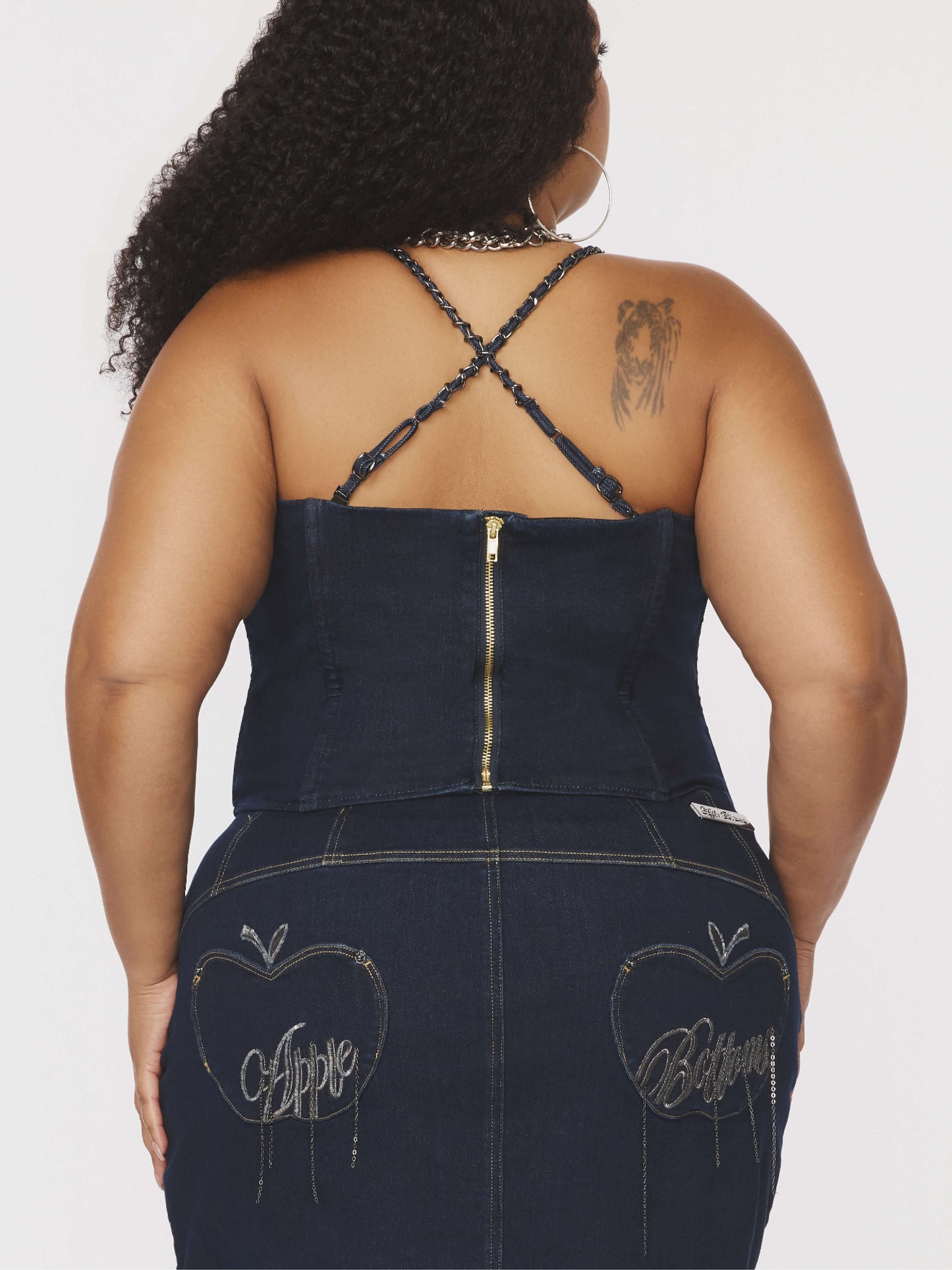 Chain Link Bustier Apple Bottom Jeans