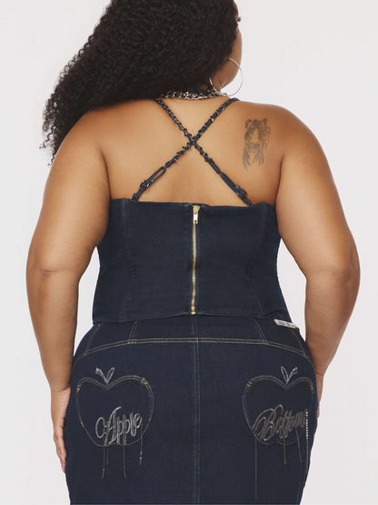 Chain Link Bustier Apple Bottom Jeans