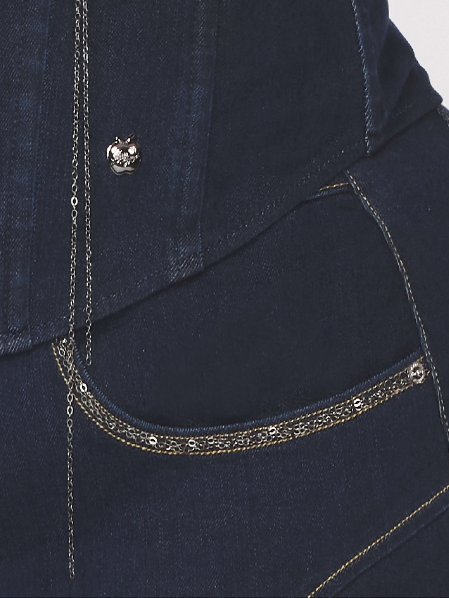 Chain Link Bustier Apple Bottom Jeans