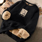 Thickened Printed Sweater for Women
